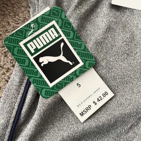 Puma Red and Blue Tops‎ with Gray Shorts Set of 3 - Picture 2 of 4